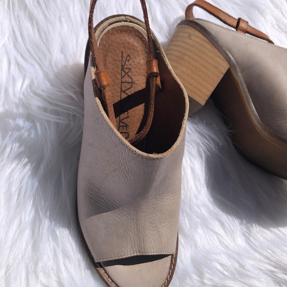 SixtySeven Peep Toe Booties Size 36 - Picture 8 of 8